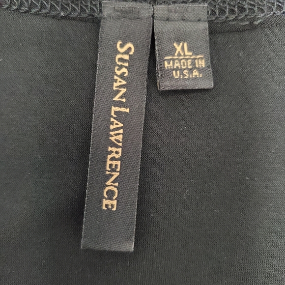 Susan Lawrence XL Faux Wrap Blouse ~ EUC - Picture 3 of 7